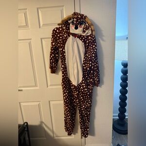 Cozy Brown Deer Pajama Onesie